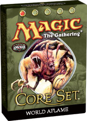 Mazo Magic 40 Cartas World Aflame Core Set Ninth Edition en Ingles